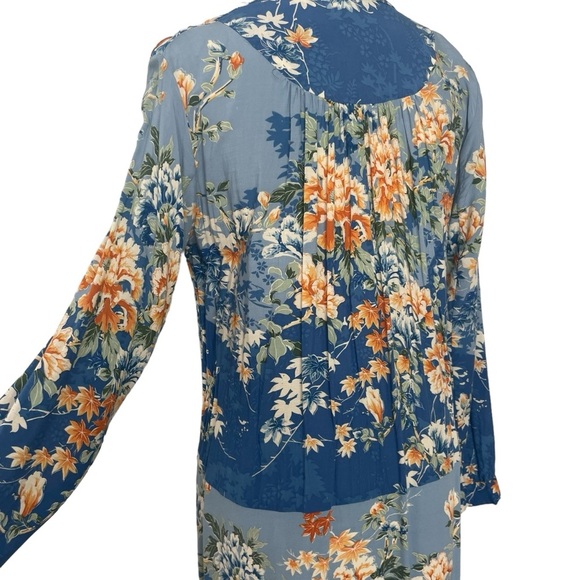 Anthropologie‎ Tiny Gaina Printed Shift Half Button Dress  Small - Picture 6 of 9